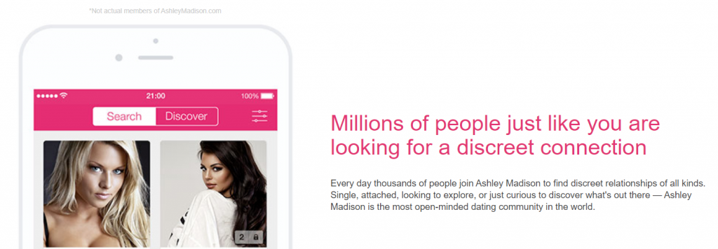 Adult dating-website, die gehackt wurde